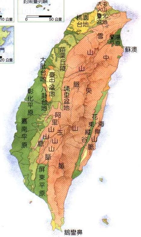 台灣五大山脈